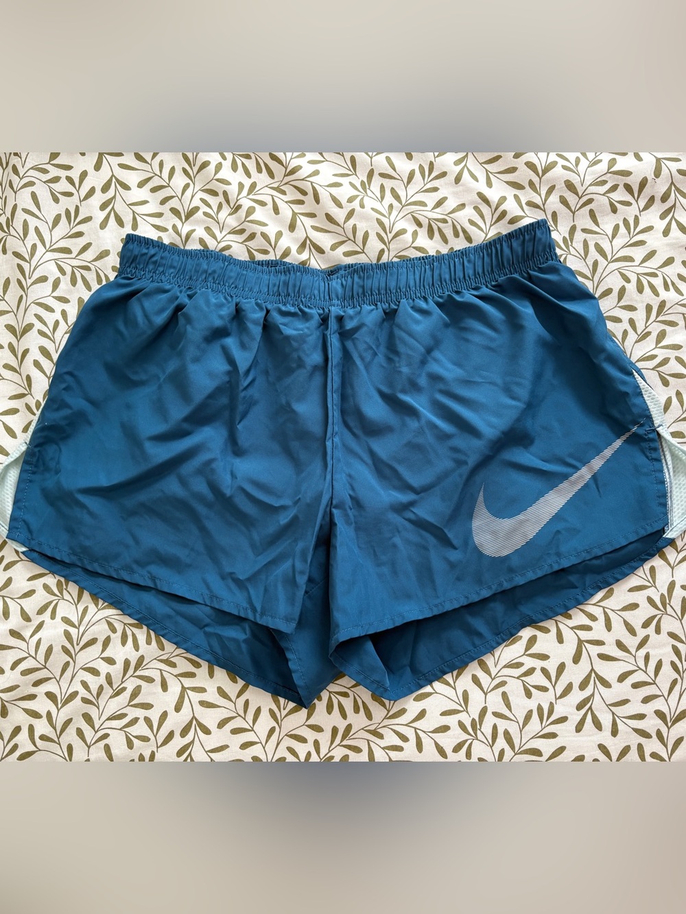 Nike Women's Teal Blue Athletic Running Shorts
